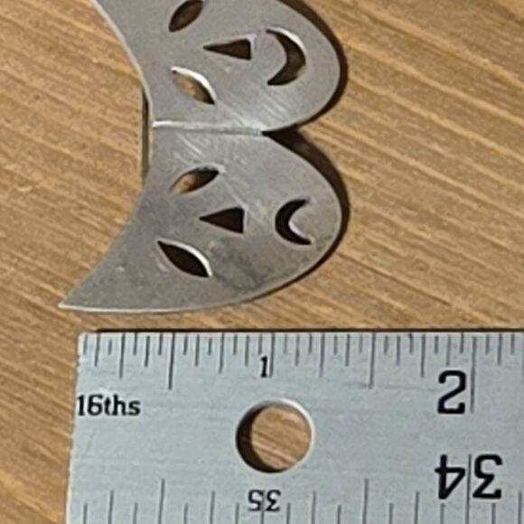 Comedy Tragedy Theater Masks Brooch Pin And Pendant, Mexico 925 Sterling Silver - Picture 9 of 9